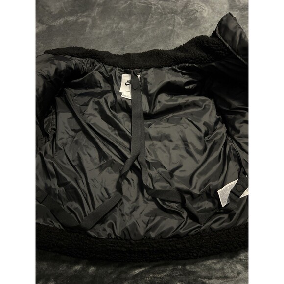 Medium Nike Therma Fit City Series DQ6869-010 Sherpa Jacket Bomber - Picture 2 of 11